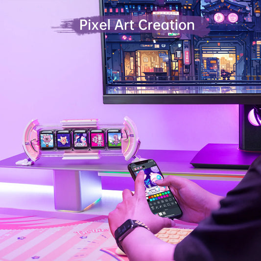 Gaming Digital Clock Diy Screen Control