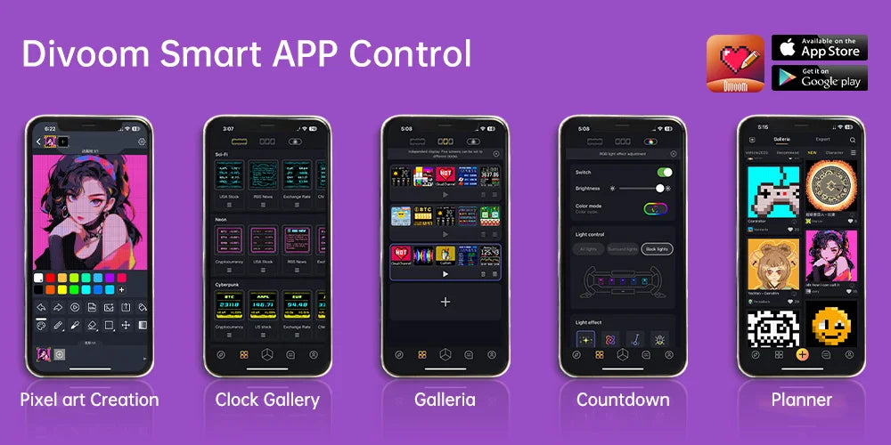 Gaming Digital Clock Diy Screen Control
