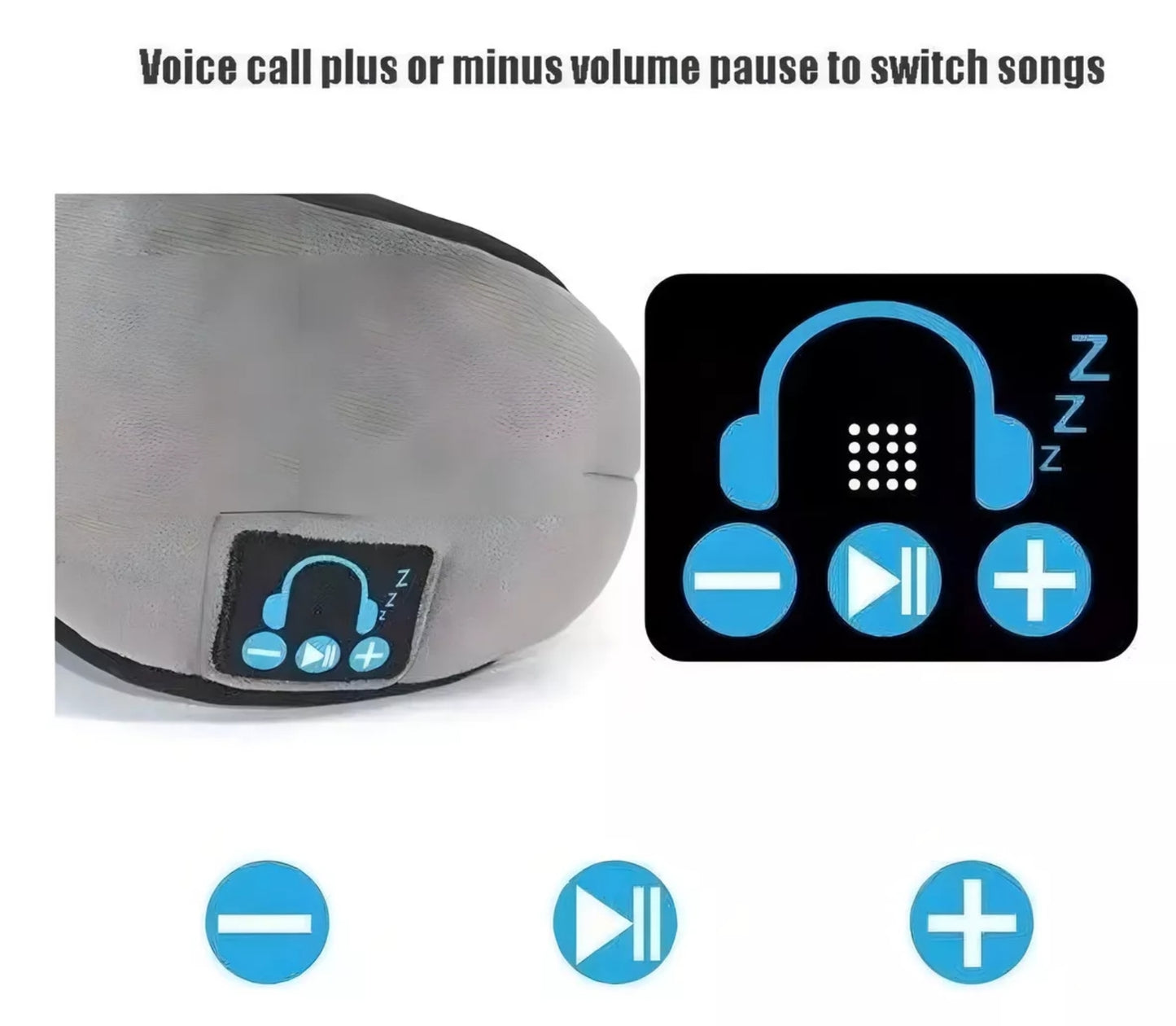 Antifaz para dormir Bluetooth